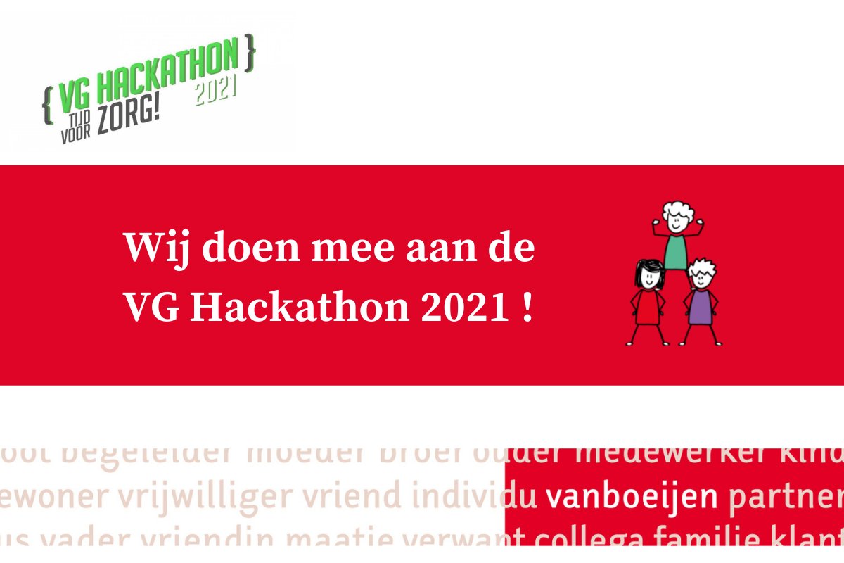 Vanboeijentweet's tweet photo. Vandaag doen we met twee teams en challenges mee met de landelijke @HackathonVg. We trekken met @samenincosis, @konVisio, @dezijlen en @Vanboeijen gezamenlijk op als team Noord. We wensen onze teams veel succes. En dat de beste moge winnen! https://t.co/PgGBueGuhk #vghackathon https://t.co/Oo0l226Ijl