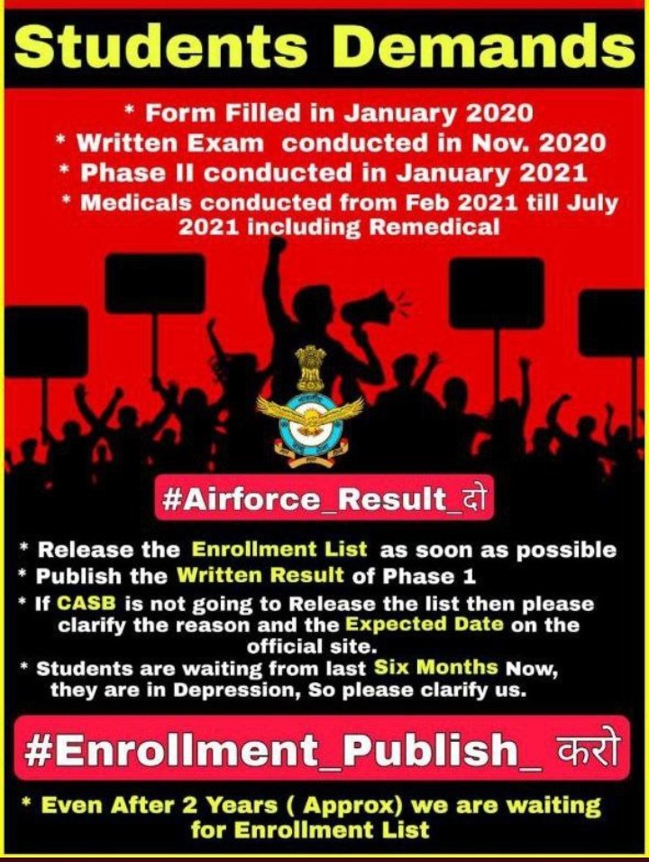 VishvpratapR's tweet photo. #Airforce_Result_Do
#Airforce_Enrollment_Publish_Karo 
#airforce_airman_result 
@RavindraJnvu_9 @IAF_MCC https://t.co/5BzdYqynKj