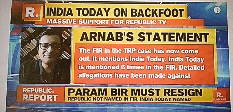09_mansi's tweet photo. You guys Blacked out &amp;/or Reported half news. Why so? Used various adjectives to describe R &amp; Arnab but didn't do a single on @IndiaToday. Why?
No guts to do so?!
▪BARC Email to R.
#RepublicFightsBack 2/n https://t.co/iL3Gqtq17J