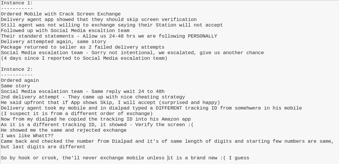 chilukuri_rama's tweet image. Another @amazonIN cheating.
#SayNoToAmazon
#AmazonCheating
#AmazonHitechCheating
#AmazonCheatStories
#AmazonGreatIndianFestival 
#AmazonMADDealsOnMobiles 
#AmazonGreatCheatingCarnival😡🤬