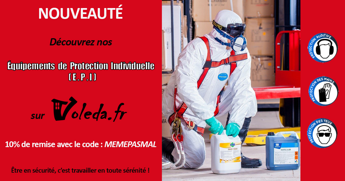 VOLEDAfr's tweet photo. OFFRE DE LANCEMENT EPI✅
Découvrez nos équipements de protection individuelle sur notre site https://t.co/AxiecWFJFb 👍
https://t.co/WrctZhms2o
Profitez de 10% de remise immédiate avec le code promo : MEMEPASMAL
Être en sécurité, c'est travailler en toute sérénité! 💪
#sécurité https://t.co/H8q94cDZqd