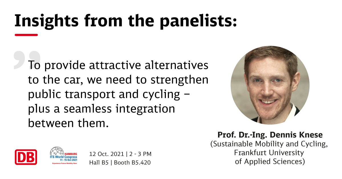 Happy to be on 2 panels @ITSHamburg2021. First one next Tuesday on "Strengthening local public transport by providing integrated alternatives to car ownership"

#publictransport #cycling #sharing #decarbonization #sustainablemobility #ITSHamburg2021