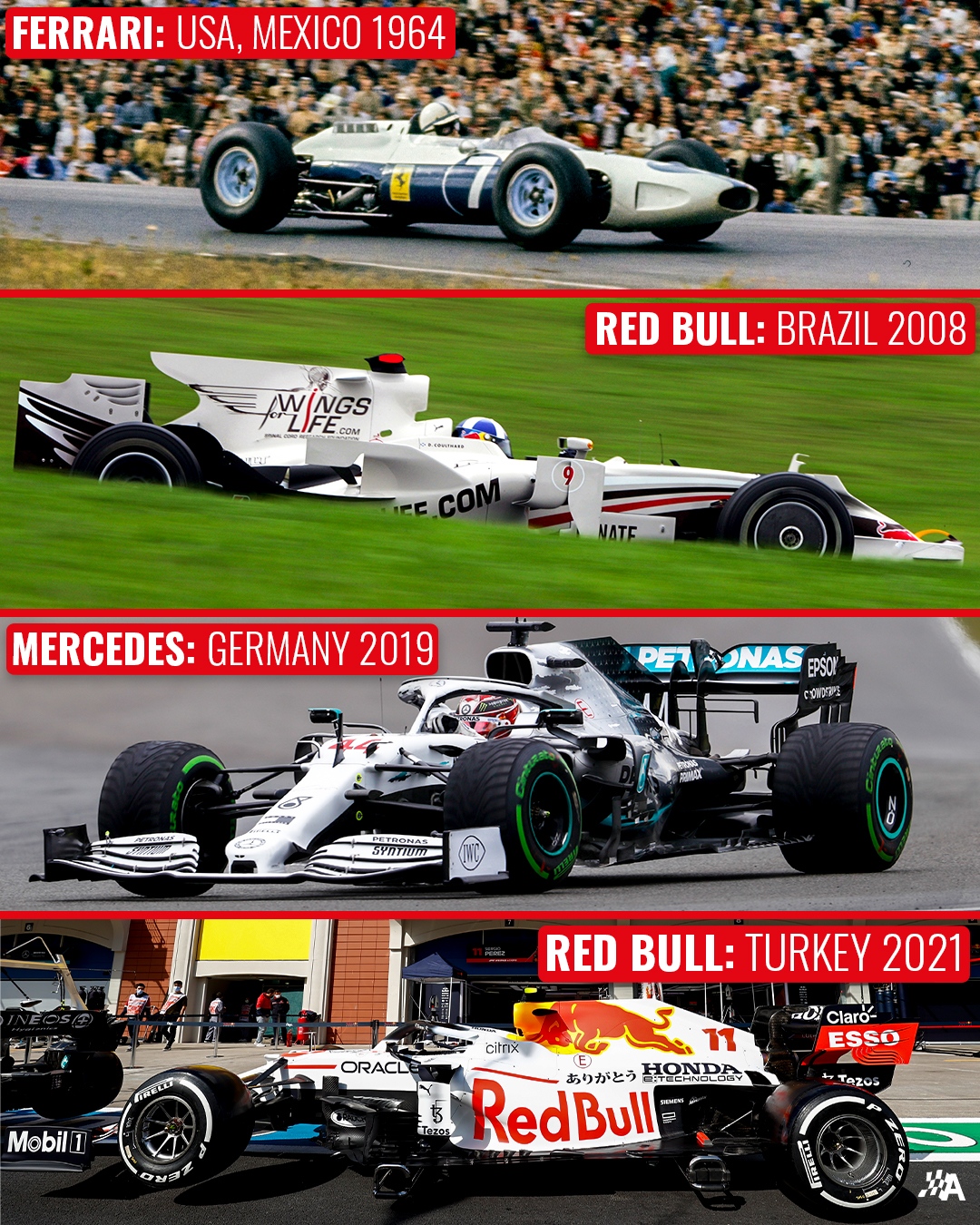 Autosport on X Just a few examples of one off white F1 liveries with mixed fortunes What s your favourite Formula1 RedBull FBF Autosport https t XAEwd77lJ3 X
