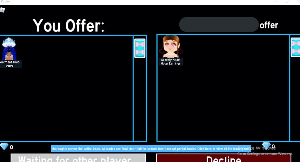 luvvykei's tweet photo. @XJannese is 100% trusted!
i went first by trading mermaid halo and he gave me the knifes and guns after!
i recommend trading with him^^
#royalehigh #royalehightrading #mm2trading #mm2traders https://t.co/0vJSrLzFCi