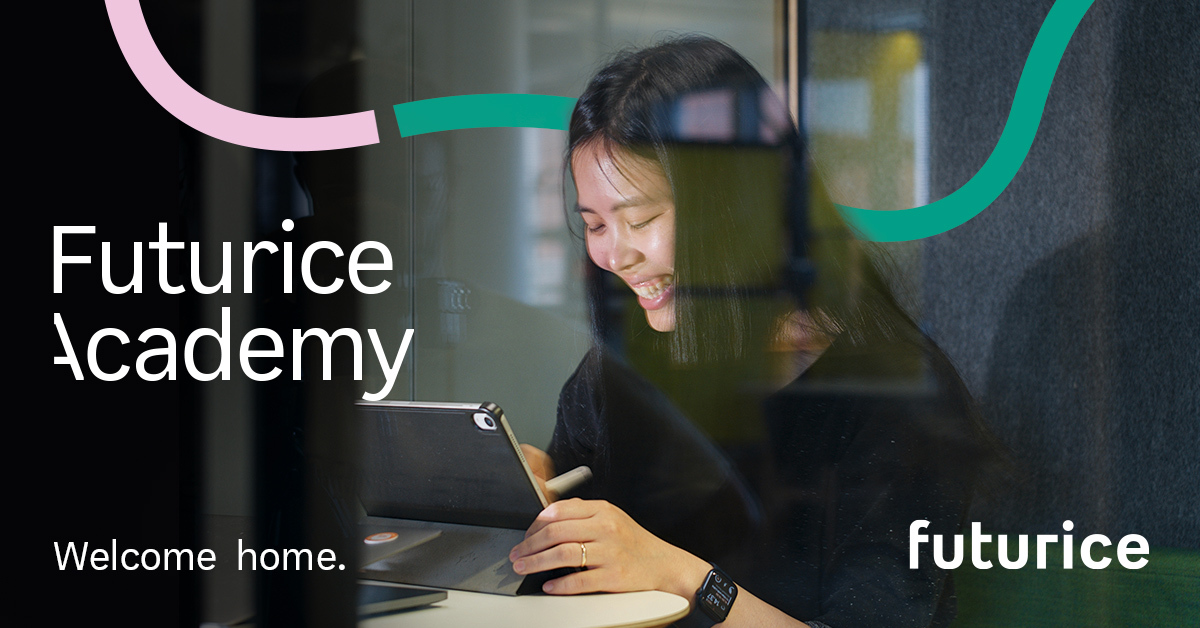 Now is our last call for all developers and data enthusiasts to join the Futurice Academy! Are you getting close to graduation and would like to learn from real client projects? Here's how you can apply:

Helsinki ➡️ hubs.li/H0Z169J0
Tampere ➡️hubs.li/H0Z15wT0