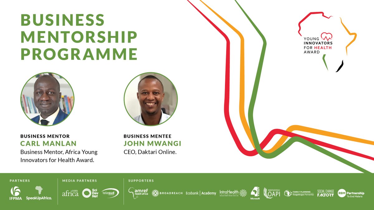 The Africa #YoungInnovators4Health Award business mentorship programme begins and I look forward to working with <a href="/CarlManlan/">Carl Manlan</a> on building my business, expanding my network, and learning from her own journey in healthcare innovation!