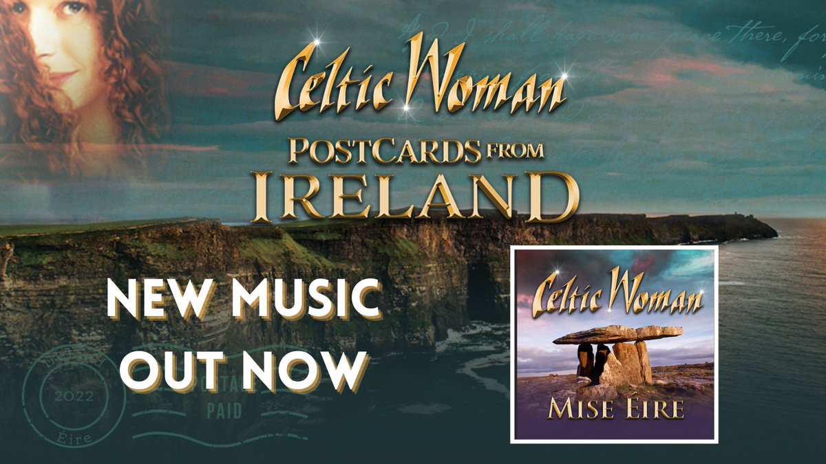 Mise Éire is available everywhere now! Stream it here: CelticWoman.lnk.to/mise-eireTP 

Don't forget you can Pre-order our new album #PostcardsFromIreland here celticwoman.lnk.to/postcardsfromi…