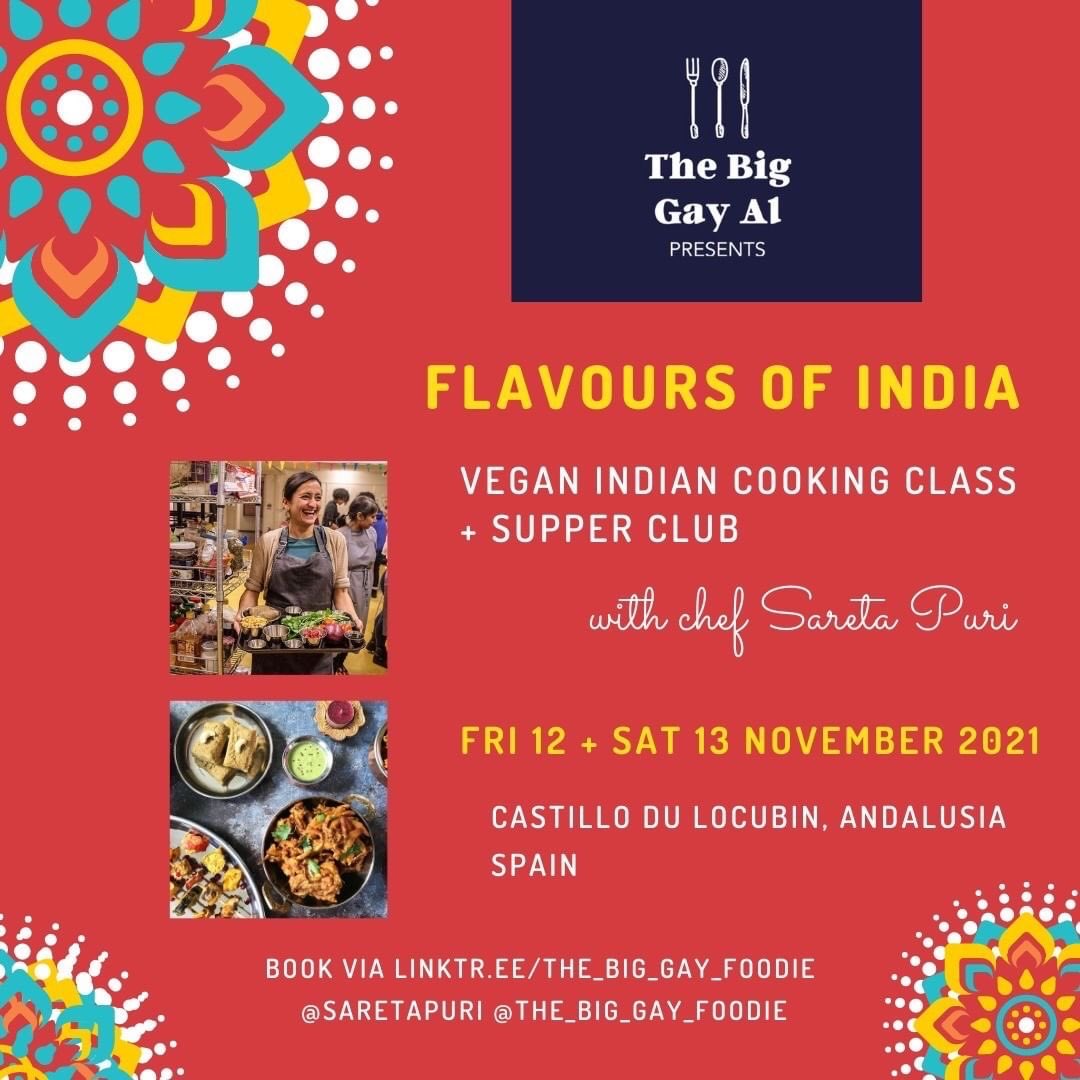 Wow! Booking has been open less than 24hrs and the cooking class with chef Sa Reta is already 50% booked! There is no opportunity for us to arrange another date this year so if you want to learn some authentic Indian recipes and techniques I highly recommend booking ASAP