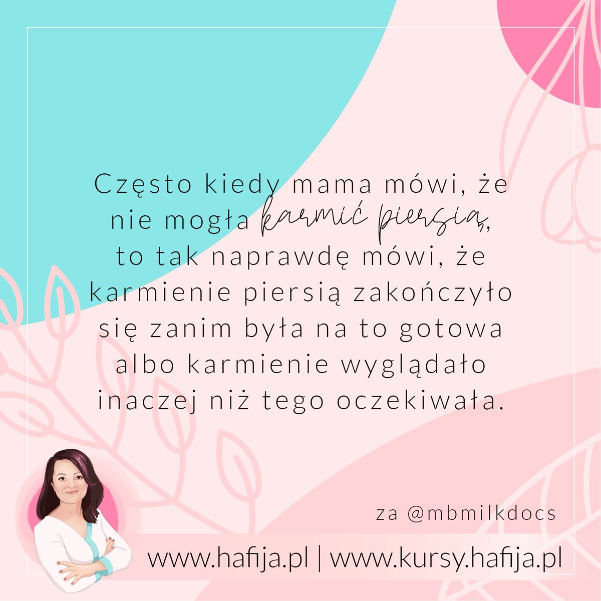 "Nie mogłam karmić piersią" nie oznacza, że mamie się nie chciało, albo że trzeba jej udowodnić, że przecież MOGŁA. Kiedy mama mówi, że nie mogła karmić piersią, to nie powinno podważać się jej doświadczenia.
#hafija #laktacja #karmieniepiersią #breastfeeding