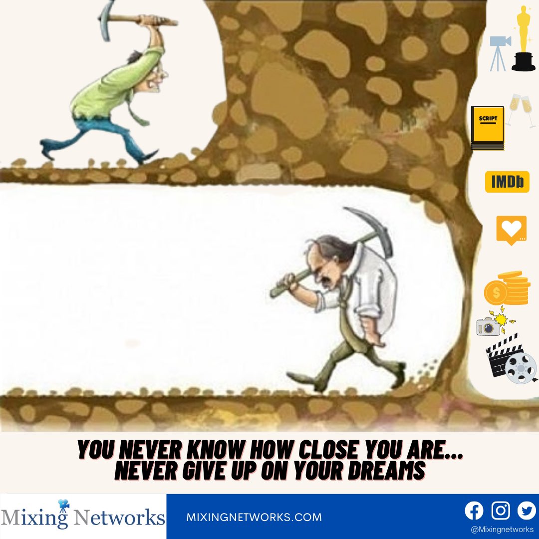 Reminder 💙 You never know how close you are… Never give up on your dreams!