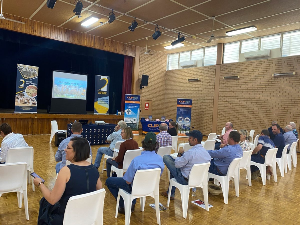Ruth dropped in to the Sheep and Goat Industry Update hosted by Agforce SEQ yesterday at Inglewood 🐐🐏 She spoke about the benefits of our exclusion fencing for running sheep and goats, and may have teased a little something we're working on in the goat world 😲