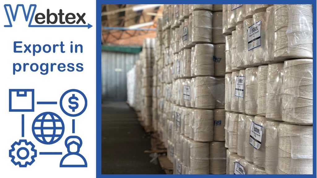 WebtexZw's tweet photo. Supporting the regional economy through exports🧵🔀 #export #cottontwine #zimfarming #manufacturing #localvalueaddition #sadc #comesa #webtexzw https://t.co/IHTV5IJEaA