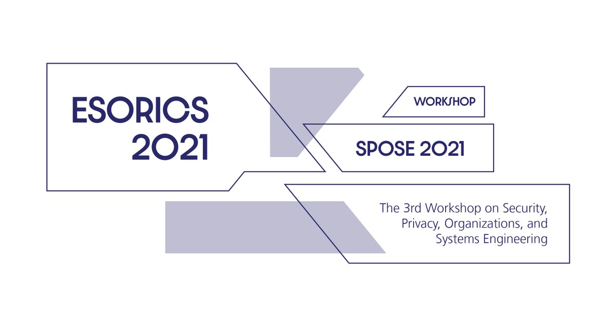 ....and of course, #spose_ws, The 3rd Workshop on Security, Privacy, Organizations, and Systems Engineering 🎉
More about SPOSE2021 spose-ws.github.io
<a href="/sallapf/">Frank Pallas</a>