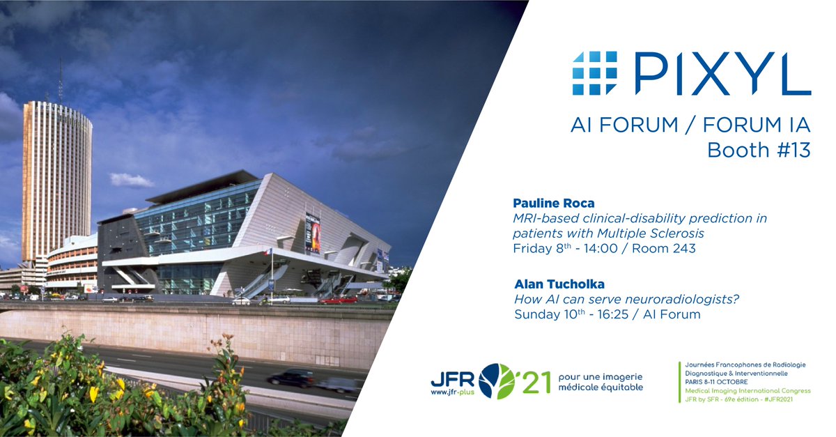 pixylmedical's tweet photo. #JFR2021 begins today!

We are looking forward to presenting our AI-powered radiology workflow at the AI FORUM BOOTH #13. Do not hesitate to book an appointment here ⤵️
https://t.co/KhoPKnqLYp https://t.co/OSvFBF6P5L