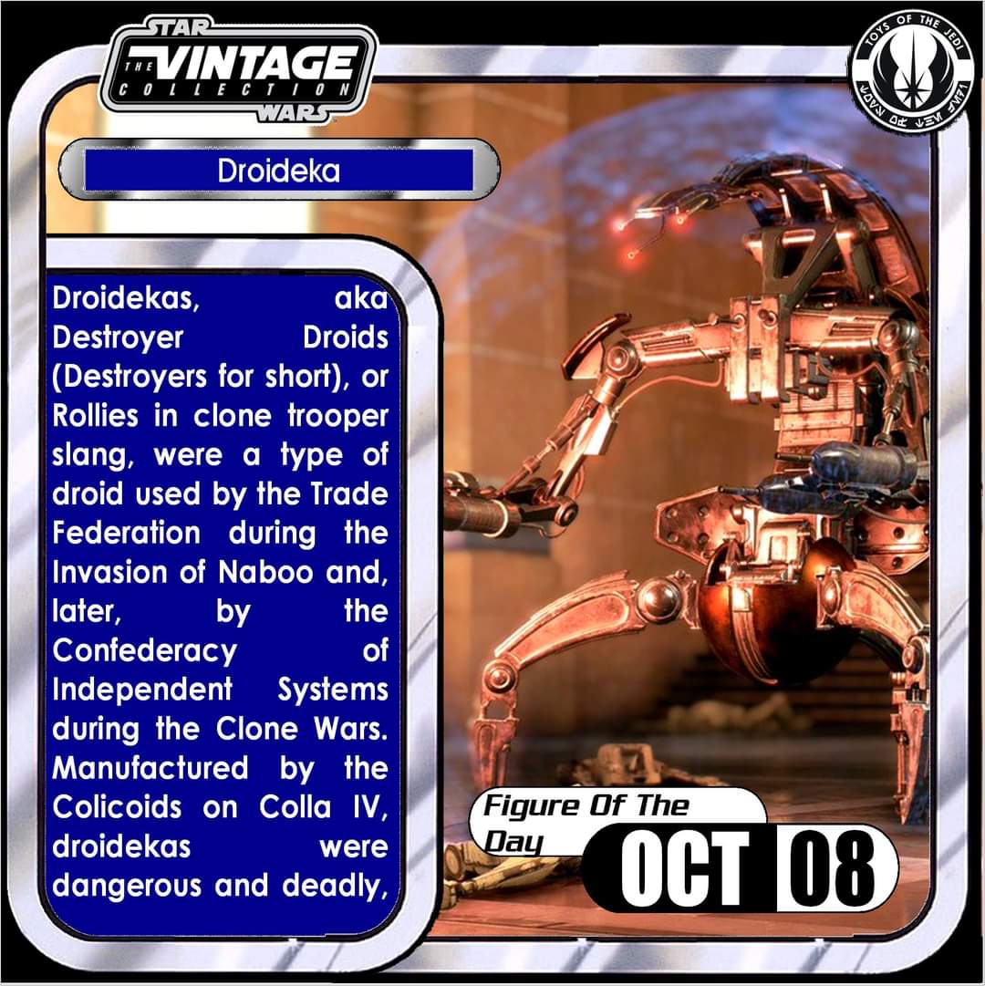 ToysJedi's tweet photo. #ActionFigureOfTheDay #Droideka from #DiscoverTheForce line. Considdering this was sculpted in 1998, it's held up incredibly well. That said, we know Hasbro could do amazing things with an all new sculpt and include both halves of the bubble deflector shield. #DefinitiveForNow https://t.co/xWaribFXvq