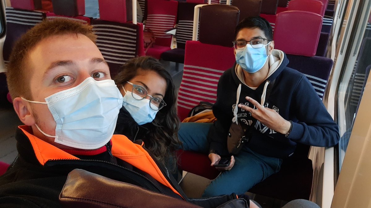 [Mission #JournéeSolidaireSNCF] En route avec @TERCentreTrafic pour #Rambouillet avec une partie de l'@EquipeEsv dont @Vino_sncf & Sylvie ! 
Avec l'#ONF dans le cadre de la semaine du développement durable #SEDD avec la @FondationSNCF 💪