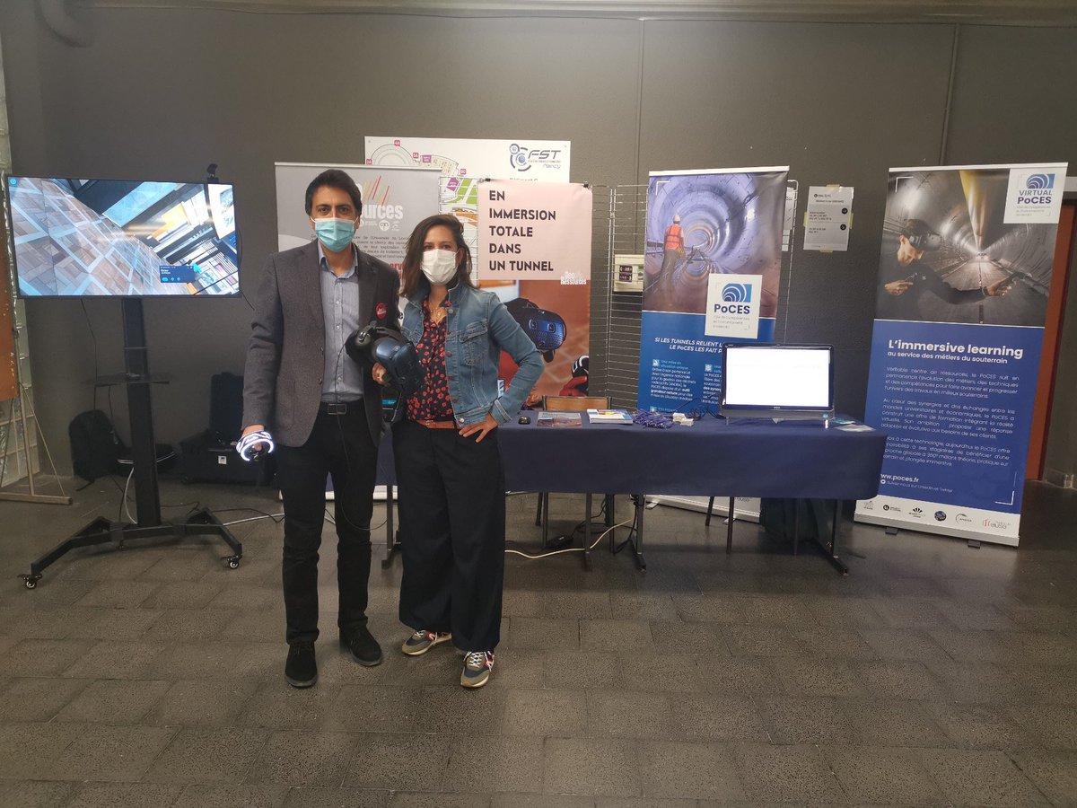 sandmonguillon's tweet photo. @MinesNancy à la #Fêtedelascience - 29ème édition @poces_ #VirtualPoces
@birdie_cath et Rasool Mehdizadeh prêts pour accueillir la jeunesse ! @Univ_Lorraine https://t.co/QoOBnDGrAP