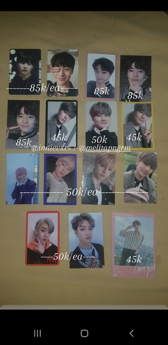 innievxrs's tweet photo. WTS yg ada difoto bisa shopee. karna udh berhenti collect pc. minat? pc ya https://t.co/Veif2jKXKF