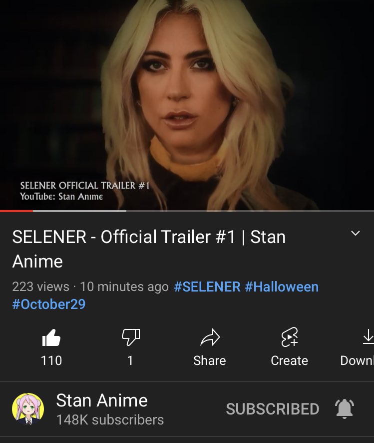 THIS TRAILER. I literally got chills 😭. I’m so proud of you <a href="/StanAnime_/">Stan Anime | Official Account</a> and SO excited for SELENER 👻🎃  youtu.be/9KurgRWyHd8