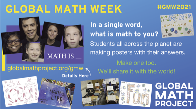 dbarman's tweet photo. October 10-17 is #globalMathWeek @GlobalMathProj https://t.co/7lmUyijKVq including @cyfemat and their Spanish and Portugese translations. Thanks, @jamestanton &amp; team for putting this on - many nice events! #mtbos #iteachmath #mathisfun #explodingDots #jamesTanton @MathCircleNet https://t.co/qSFxXbUpfG