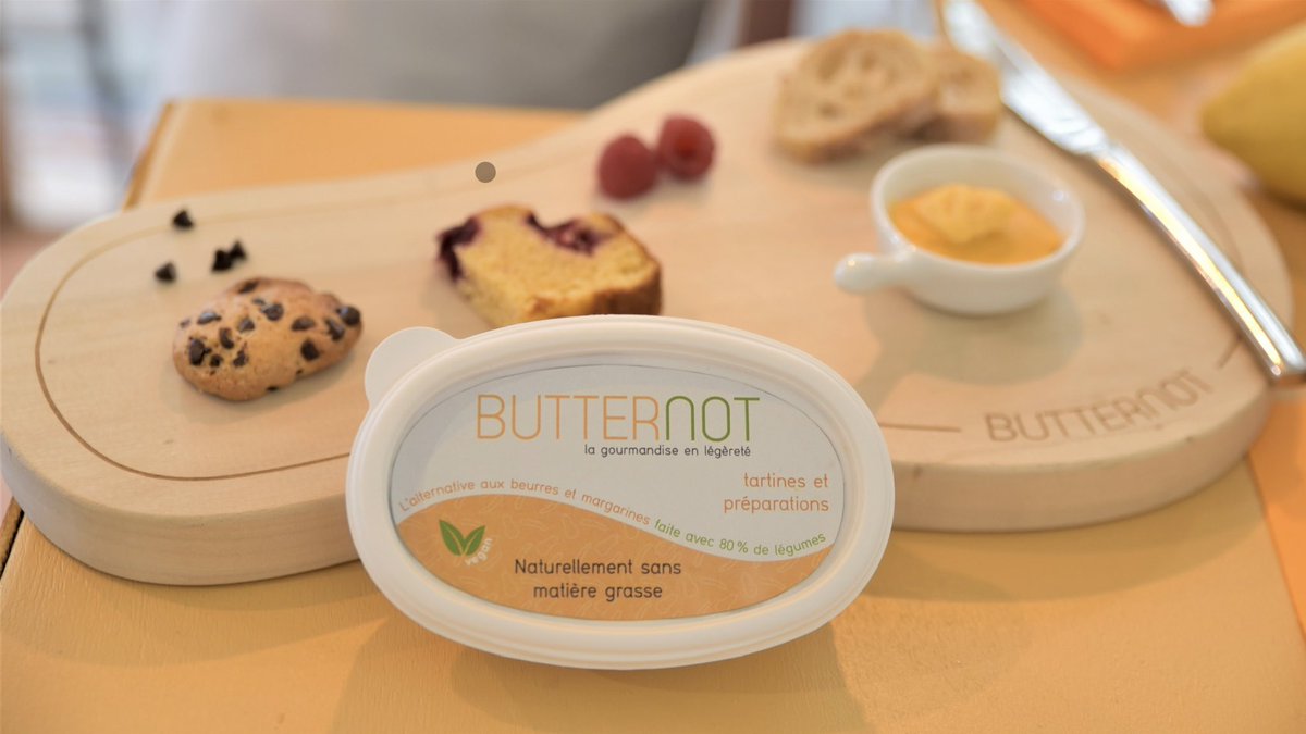Ecotrophelia's tweet photo. #OneCountryOneFoodInnovation
Team n°4: Is it butter? NO, it’s Butternot, France says!
Butter & margarine, Cooking aid, Spreadable… Butternot is several things at the same time. https://t.co/YesAbKhOOM