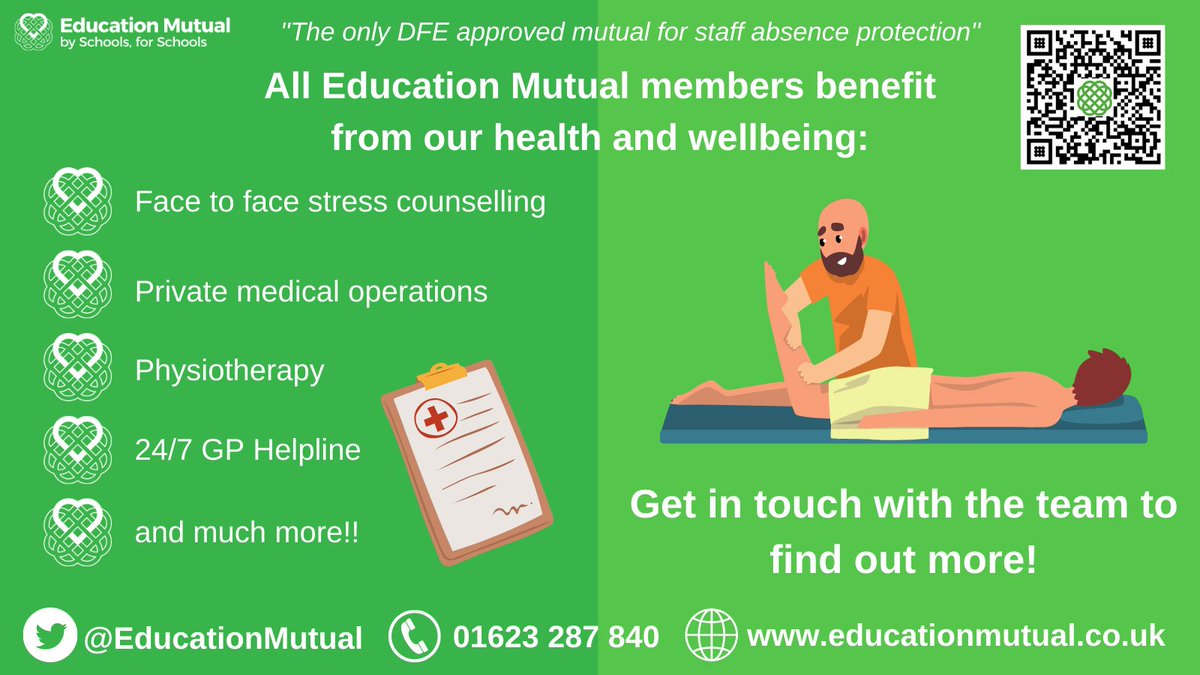 Did you know all Education Mutual members benefit from our health and wellbeing package?

Contact the team to find out more!💚

#SBL #SBM #SBLCONNECT #SBLTWITTER