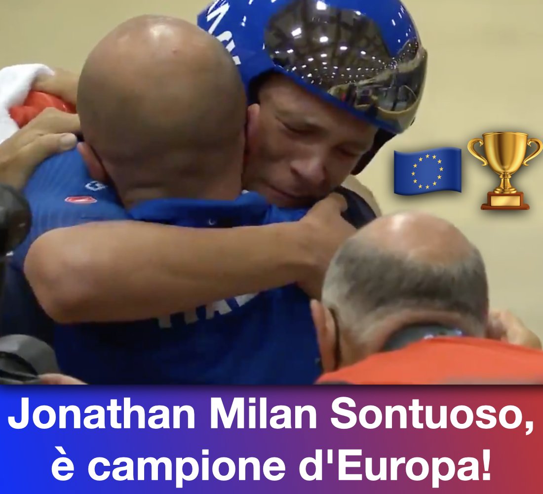 Riccardi_FVG's tweet photo. Che TRIONFO! 🇪🇺🏆✌️Jonathan Milan Sontuoso, è campione d'Europa! Il giovane atleta ventunenne friulano, nato a #Tolmezzo e residente a #Buja, dopo l'oro a squadre a #Tokyo2020, vince il titolo europeo in #Svizzera doppiando il rivale 👏
#OrgoglioFVG 🚴🇮🇹
#EurosportCICLISMO https://t.co/8mYllP6sjy