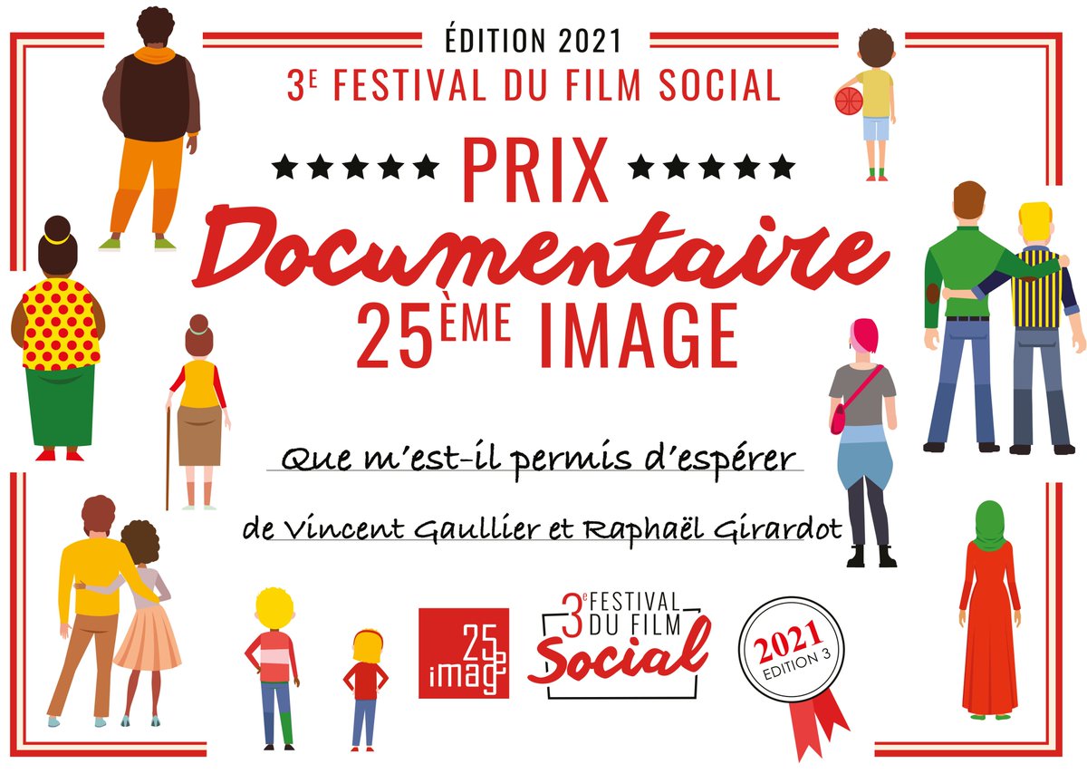festfilmsocial's tweet photo. ⭐️⭐️⭐️Les délibérations du jury 25e image ont duré hier une bonne partie de la journée et nous avons maintenant nos 3 #prix pour cette 3e édition du #Festival du #Film #Social.
BRAVO à tous les participants👏
 👉Plus d'informations sur le jury 25e image : https://t.co/pHjXpWa7gT https://t.co/jAMq1XnLnV