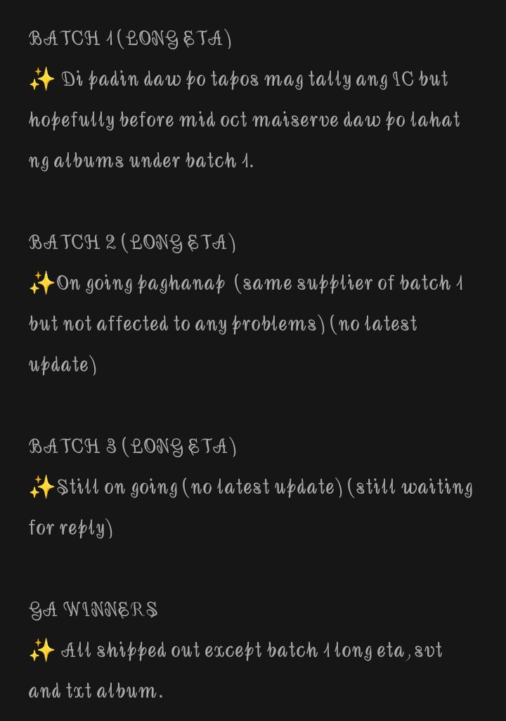ArtOfSeoulPH's tweet photo. MASS UPDATE AS OF OCT 8~ 

Maraming salamat po for trusting @ArtOfSeoulPH 🥺💖 pasensya na for late mass update and also kahit from one person lang yon no need naman po na isampal sakin na kaya ako nandito kase dahil sa inyo kase everyday kong pinagpasalamat sa inyo yan+++ https://t.co/LG0LN3NWJk