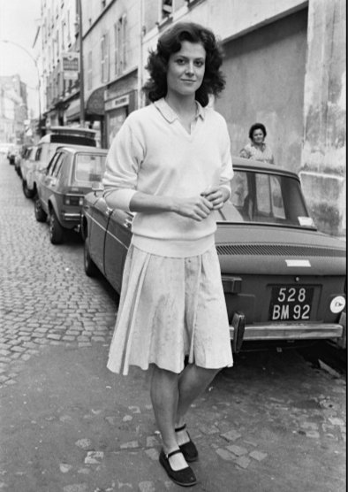 Sigourney Weaver in Paris, 1979. Happy birthday 