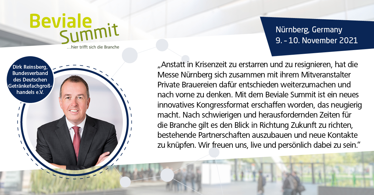 Das hochkarätig besetzte Programm des #BevialeSummit für die gesamte  #Getränkebranche - u. a. im Fokus: #Getränke, #Export, #Nachwuchs, #Nachhaltigkeit und #Logistik. Herzlichen Dank an alle Referenten, die diesen Kongress so hochwertig mitgestalten! beviale-summit.com/programm