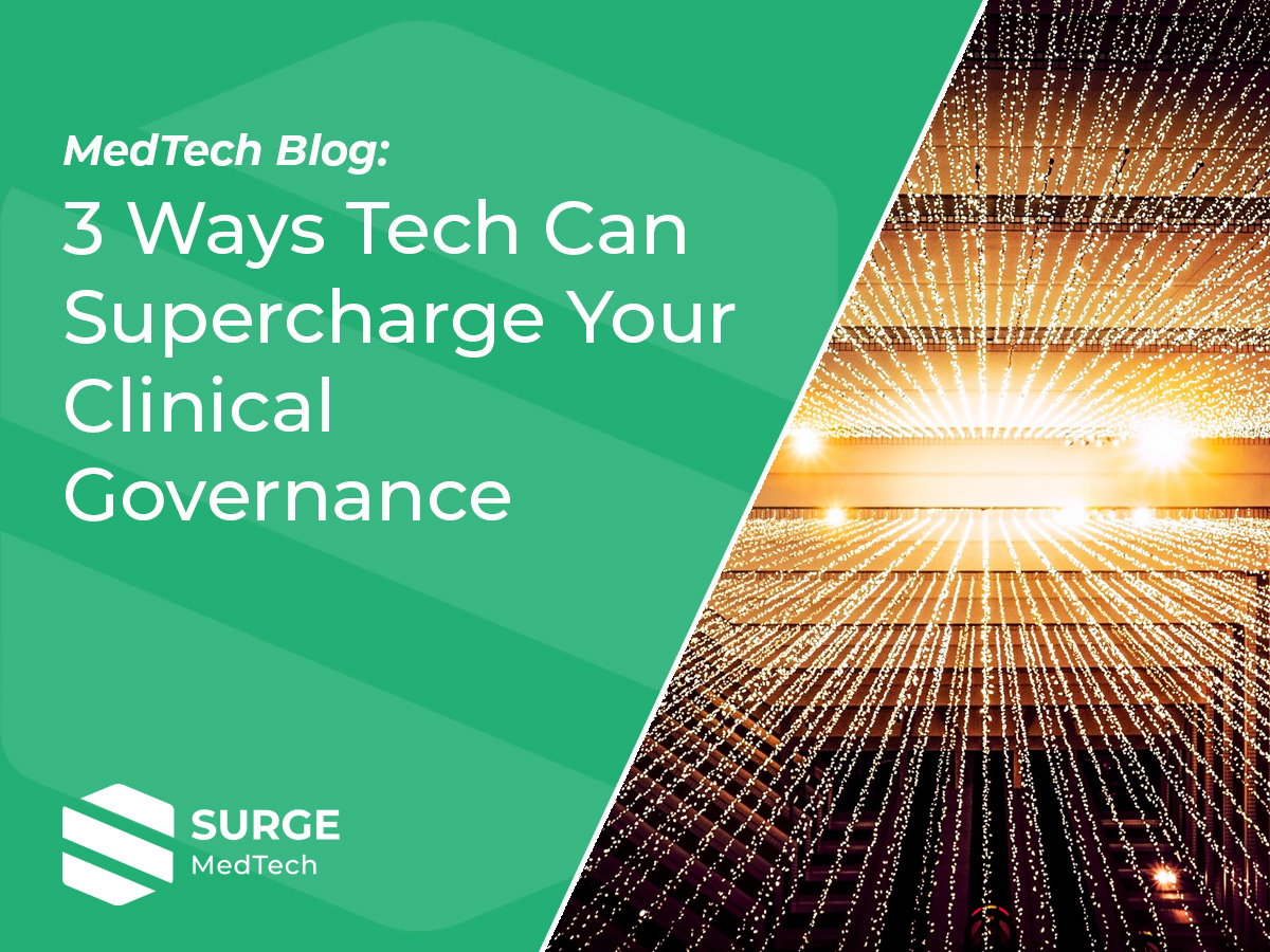 3 Ways Tech Can Supercharge Your Clinical Governance

We take a look at how the use of software will enhance clinical compliance for health organisations, through Simplicity, Speed and Accuracy.

bit.ly/3tU1csl