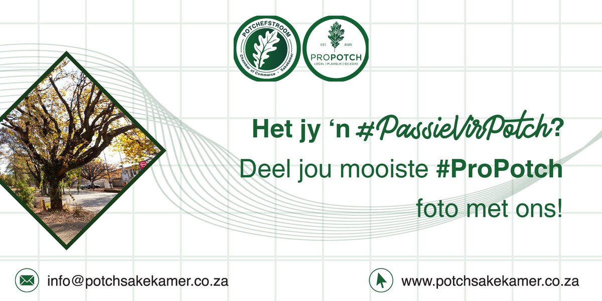 PotchChamber's tweet photo. Het jy #PassieVirPotch? Deel jou mooiste #ProPotch foto met ons!

#PotchefstroomSakekamer #PotchefstroomChamberOfCommerce #PotchSakekamer #Sakekamer #BusinessChamber #Potch #Potchefstroom #ProPotch #ProPotchefstroom #PotchNuus #Gemeenskap #Community #PotchDinge https://t.co/oB1duj0b9v