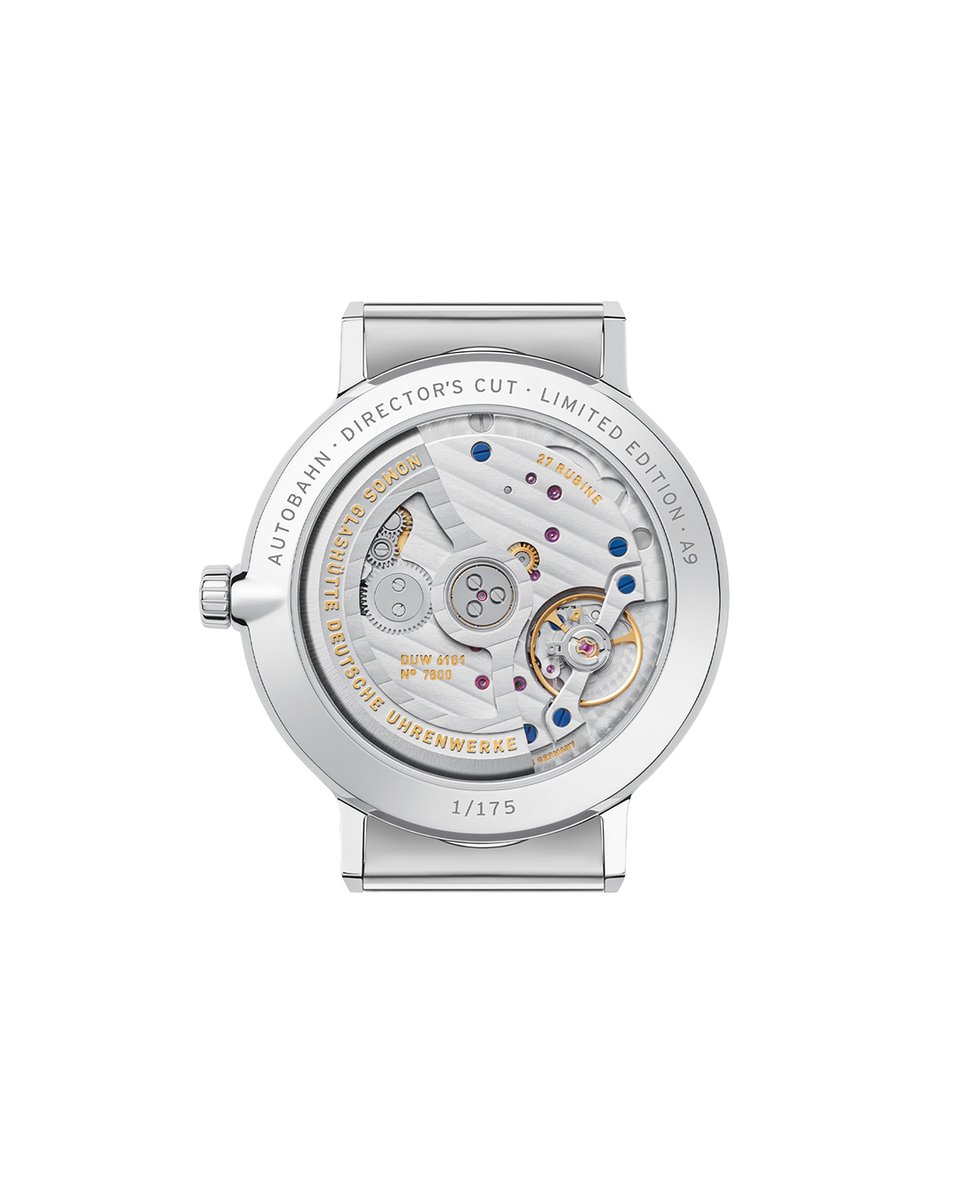 nomosglashuette's tweet photo. Visible through the sapphire crystal #caseback is the balance bridge with integrated Incabloc shock absorption. It protects the balance spring of the #swingsystem from vibrations. #Autobahn https://t.co/TjcibTozop https://t.co/85hmj2xUyp