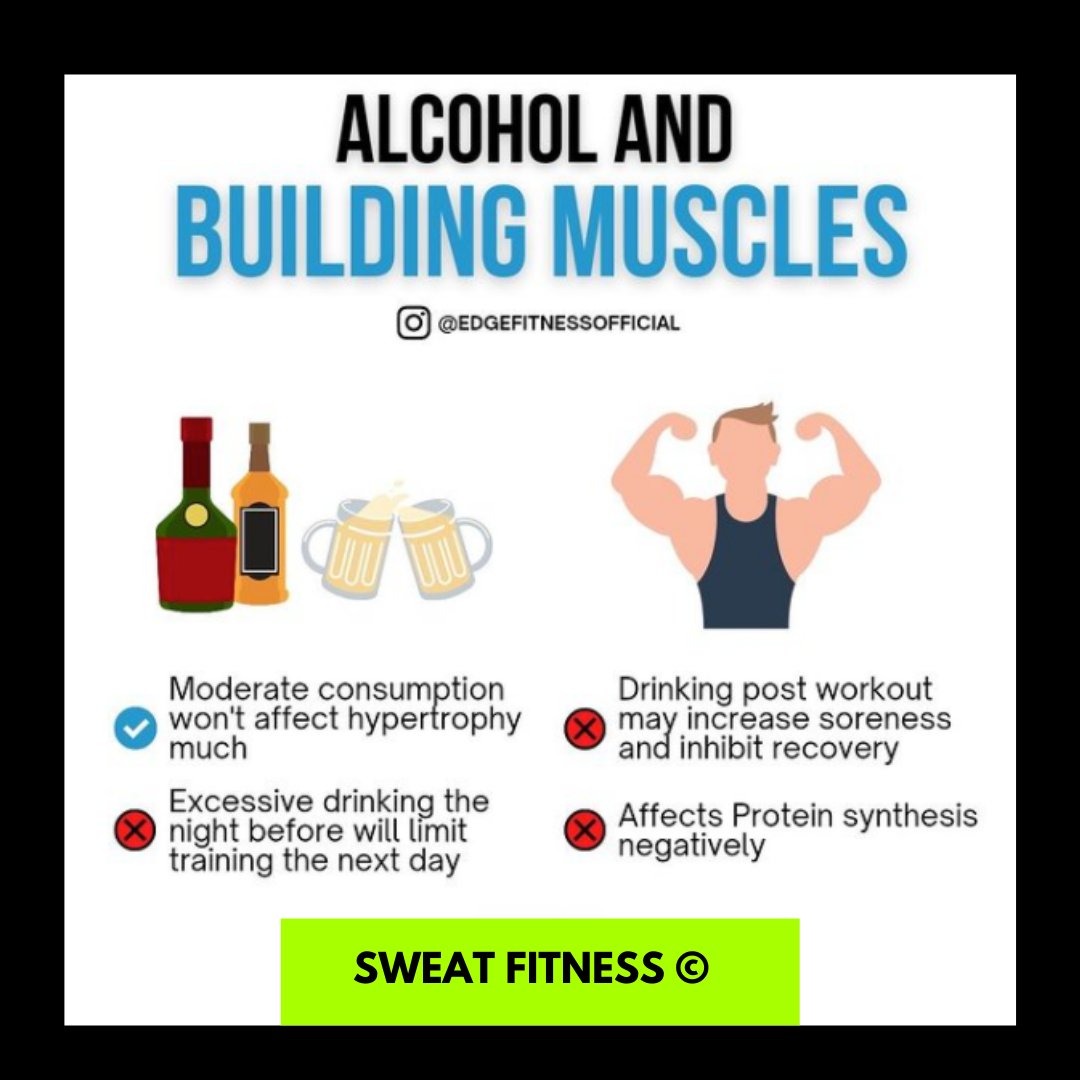 SWEATFITNESS3's tweet photo. One way to keep yourself empowered in your fitness journey is through information.

Here are some key things to keep in mind with regards alcohol &amp; muscle building, inspired by @edgefitnessofficial 

#sweatfitness #alocholandfitness #musclebuilding #caloriesin #caloriesout https://t.co/gdLSWNIbW7