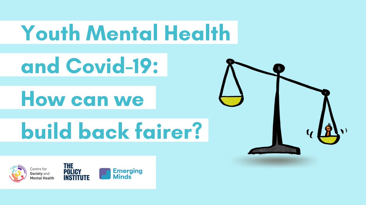ESRC Centre for Society and Mental Health (@kcsamh) on Twitter photo Young people, particularly those in disadvantaged groups, will continue to be affected by the #social & #economic consequences of #COVID19. So how can we #buildbackfairer?
Our new #policybriefing, co-written with <a href="/policyatkings/">The Policy Institute</a> & <a href="/EmergingMindsUK/">Emerging Minds Network</a>, outlines some ideas 💡🧵 Young people, particularly those in disadvantaged groups, will continue to be affected by the #social & #economic consequences of #COVID19. So how can we #buildbackfairer?
Our new #policybriefing, co-written with <a href="/policyatkings/">The Policy Institute</a> & <a href="/EmergingMindsUK/">Emerging Minds Network</a>, outlines some ideas 💡🧵