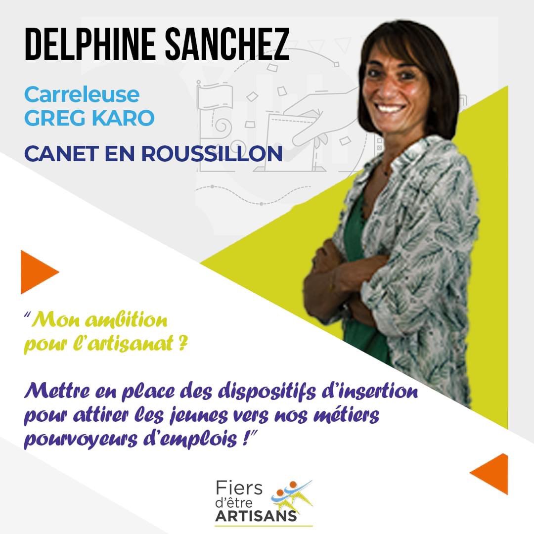 🎯 « Mettre en place des dispositifs d'#insertion pour attirer les jeunes vers nos #métiers pourvoyeurs d'emplois ! »c'est l'ambition de Delphine Sanchez, dirigeante de l'entreprise GREG KARO ! Découvrez cette artisane engagée dans l'apprentissage !
