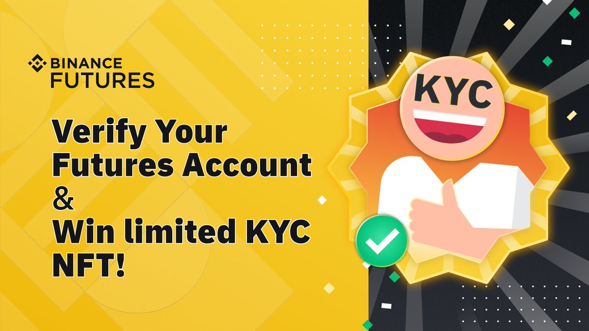 ✨ Want a limited edition NFT? We are giving away 200 limited edition NFTs for those of you who verified your Futures account during the campaign! 

To join:
1️⃣ Follow <a href="/BinanceFutures/">Binance Futures</a> &amp; @Binance
2️⃣ Retweet, like, and tag 2 friends
3️⃣ Fill in this form: bit.ly/join_KYC
