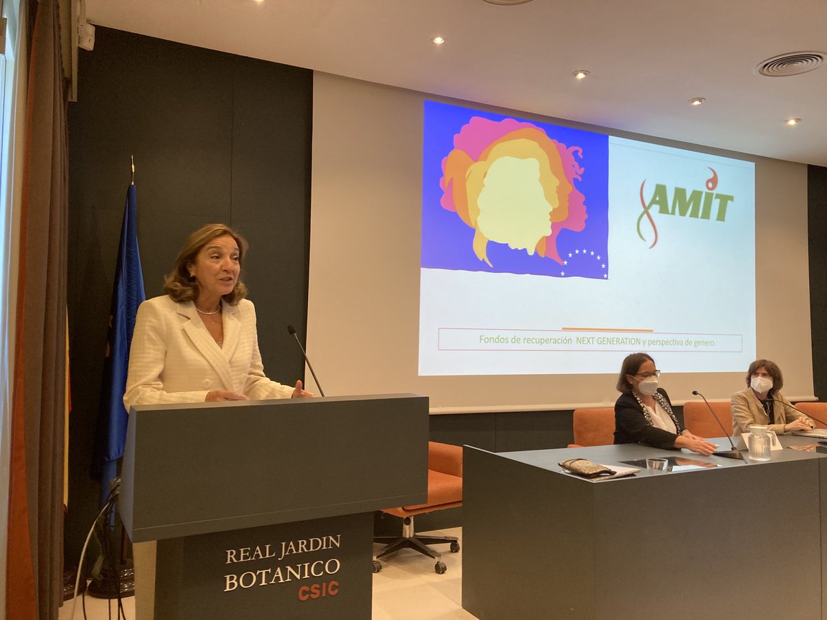 twitamit_es's tweet photo. Carmen Vela: "Europa no ha mandado estos fondos con la etiqueta de perspectiva de género, España sí se la ha puesto pero…” https://t.co/mnRP7euKx6