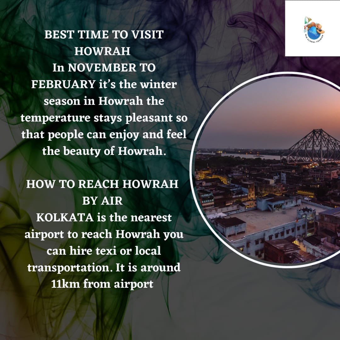 nafwintourism's tweet photo. The Howrah Bridge is a balanced cantilever bridge over the Hooghly River in West Bengal, India.
Credits:
Sneha (Content)
Urvi (graphics )
#travelexperiences #tourismexperience #naf #ngo #travelling #explore #travel #travelguideindia #tourist #wanderlust #exploreindia https://t.co/ycqqnf57WK