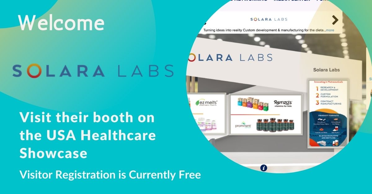HCSC_USA's tweet photo. We are very happy to welcome Solara Labs to our USA Healthcare Showcase. You can visit their booth through the following link. https://t.co/oibdYESo4r

Visitor registration is currently free for our platform.

#healthcareprofessionals #pharmaceuticals #usahealthcareshowcase https://t.co/p1NiRoTh6p