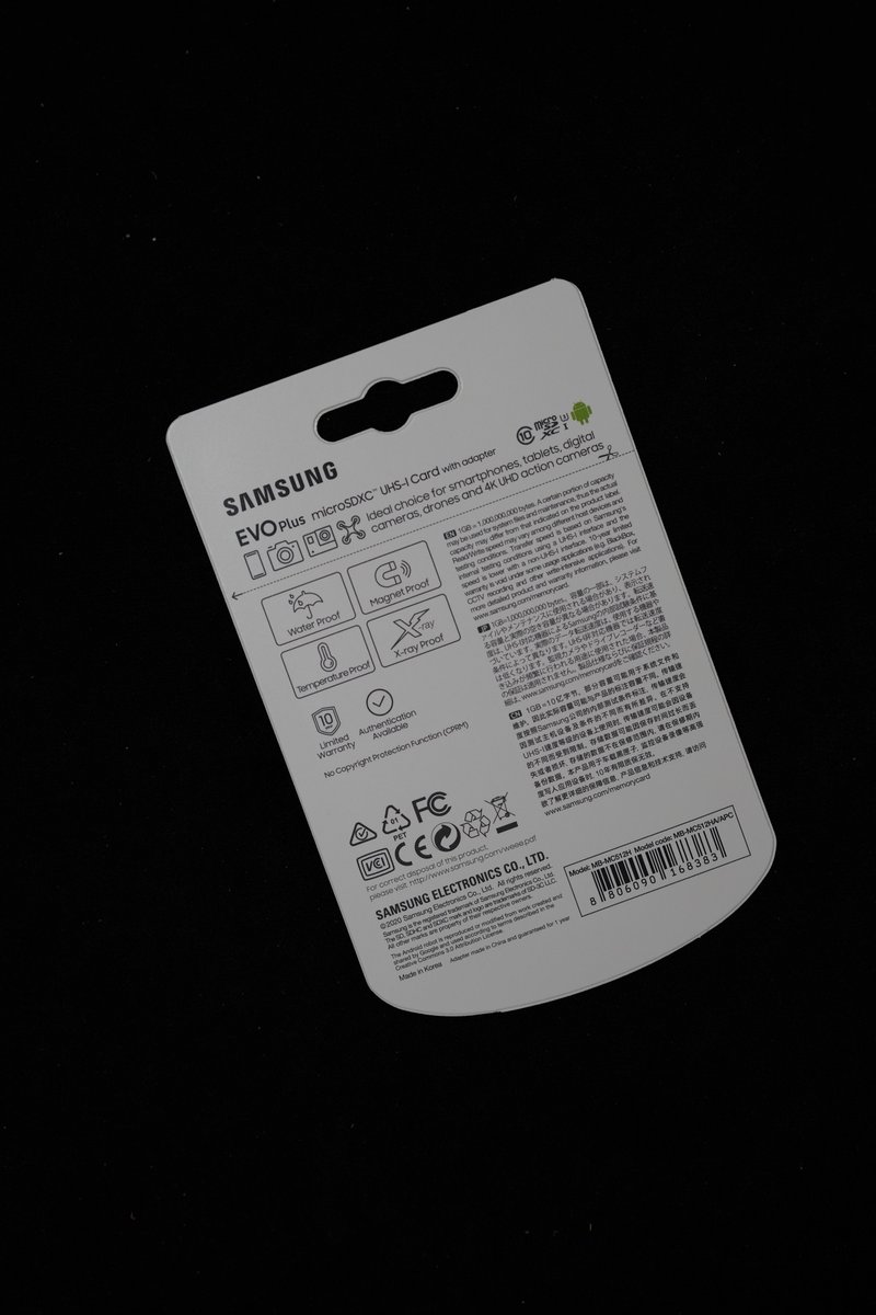 zero_string's tweet image. 買った🙂
#Samsung #microSDXCカード #EVO #Plus #512GB