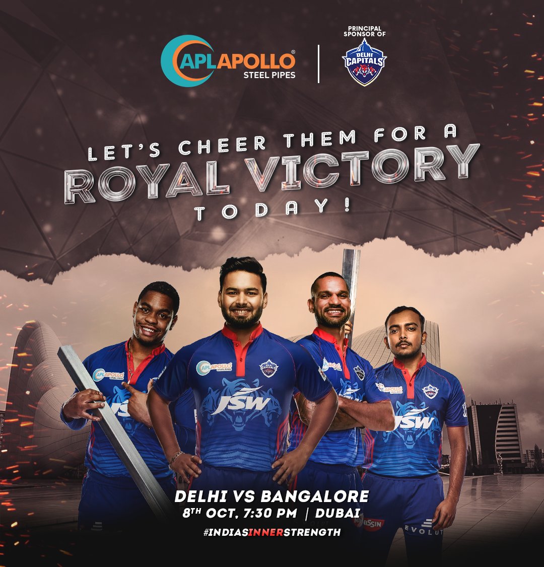 aplapollo_tubes's tweet photo. APL Apollo – King of Indian Steel Tubes Industry!
#DelhiCapitals, #IPL, #Cricket #T20, #T20Matches, #T20MatchResults, #LargestSteelMaker, #APLApollo, #IndiasLargestSteelMakingCompany, #Steel, #InnovativeSteel, #StructuralSteel, #SteelForConstruction https://t.co/3c9QpDL7FA
