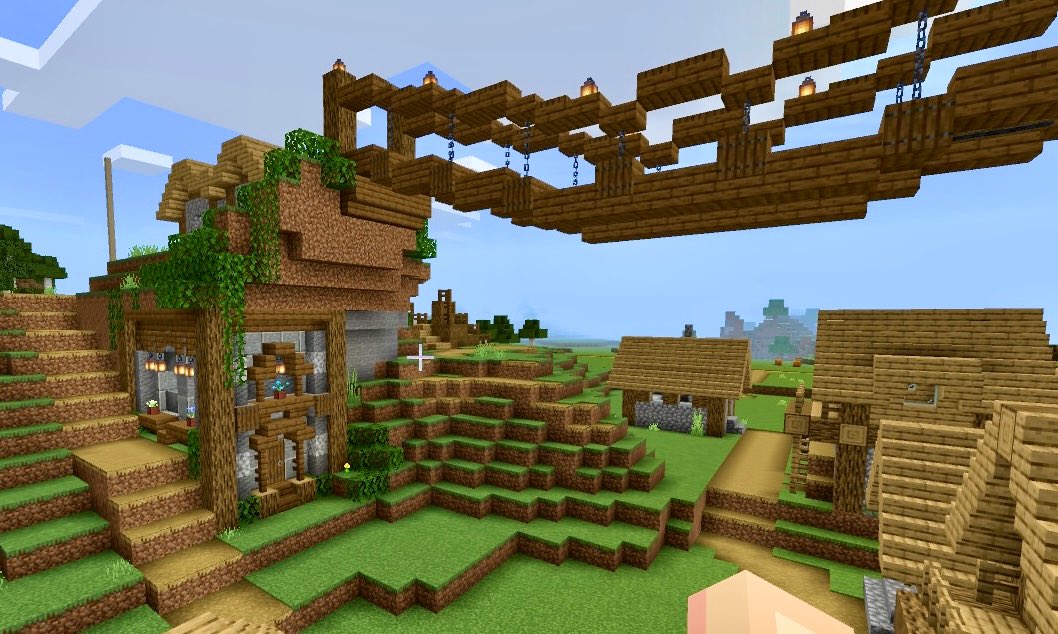 宝条みちる Minecraft 妖怪めんつゆすすり Rt Towaminecra 吊り橋を練習 艸 ついでに壁の中に建築も 練習 ˆ ˆ Minecraft マイクラ マインクラフト Nintendoswitch Minecraft建築コミュ T Co Dsfowh5rwu Twitter