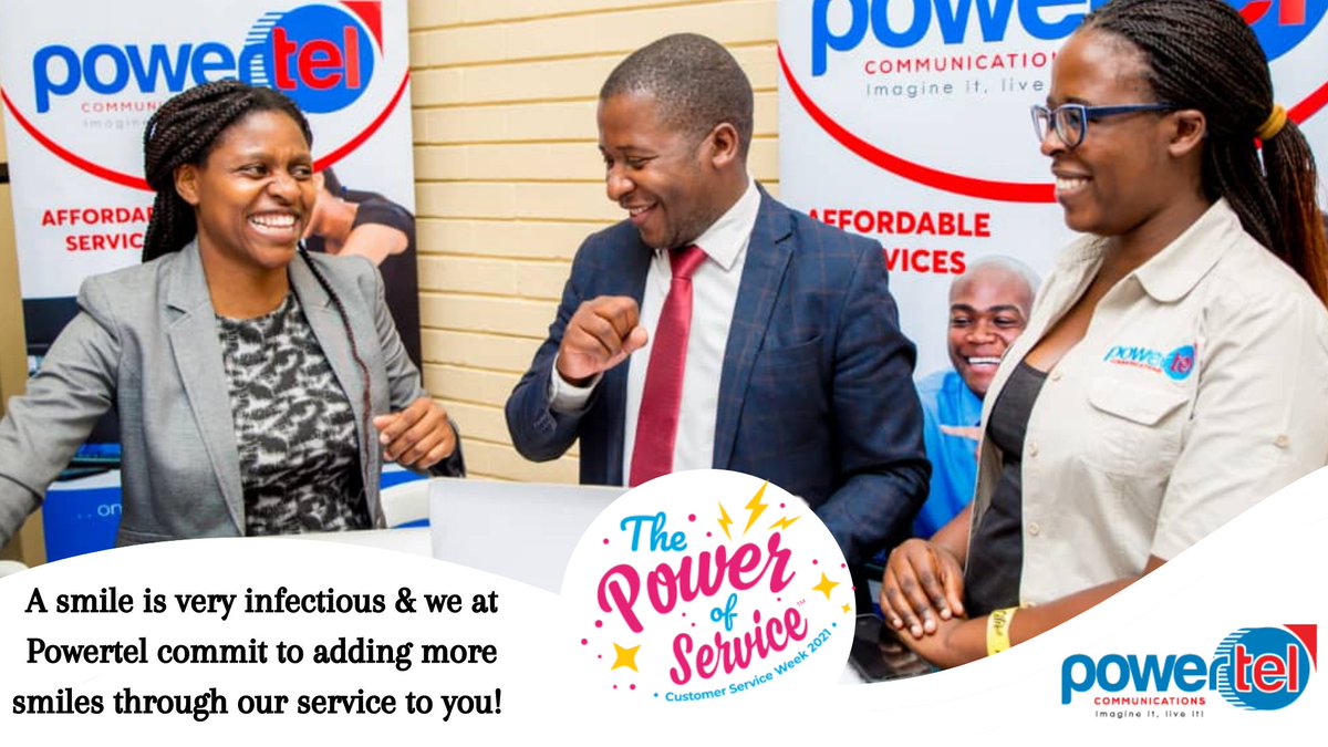 PowerTelZW's tweet photo. We wrap it up with a SMILE
#MoresmilesMoreFun
# CustomerServiceWeek
#PowerofService!
#ImagineItLiveIt https://t.co/EG7YHAoJos