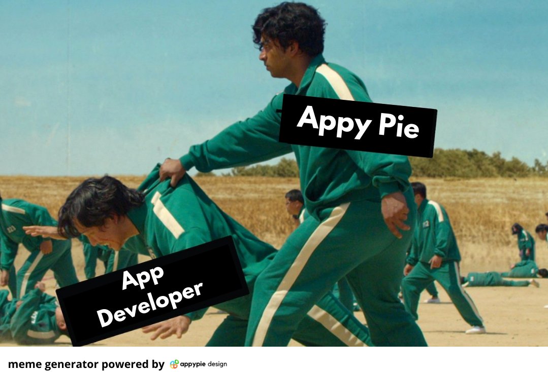 AppyPieInc's tweet photo. We have got you.
https://t.co/RrOAJthGmO
.
#appypie #appypiedesign #appmakr #nocoding #nocode #nocodeplatform #Androidapp #IOS #squidgame #squidgamememes #squidgamesnetflix #memes #memesdesigner #nondesigner https://t.co/pQwKtwEKWb