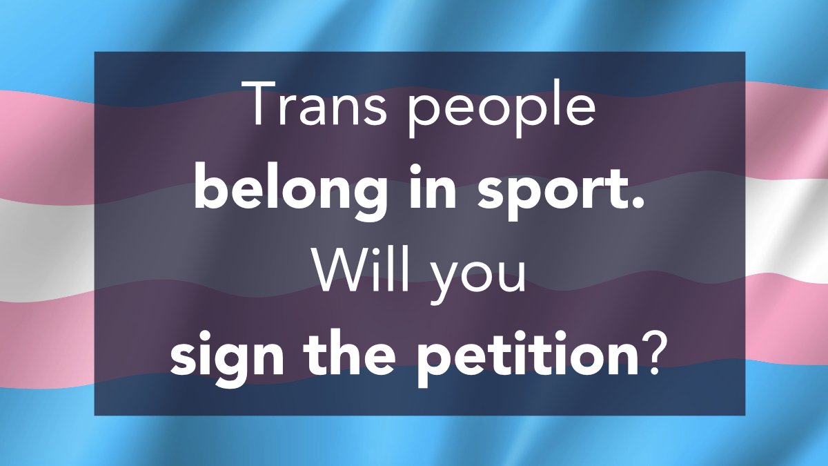 The Sports Councils Equality Group's guidance assumes  there's a conflict between inclusion, fairness and safety of trans people in sport; in reality, they go hand-in-hand.

<a href="/Sport_England/">Sport England</a> @SportNINet <a href="/sportwales/">Sport Wales</a> <a href="/sportscotland/">sportscotland</a> <a href="/uk_sport/">UK Sport</a> 

✍️ SIGN &amp; SHARE?
petition.parliament.uk/petitions/5981…