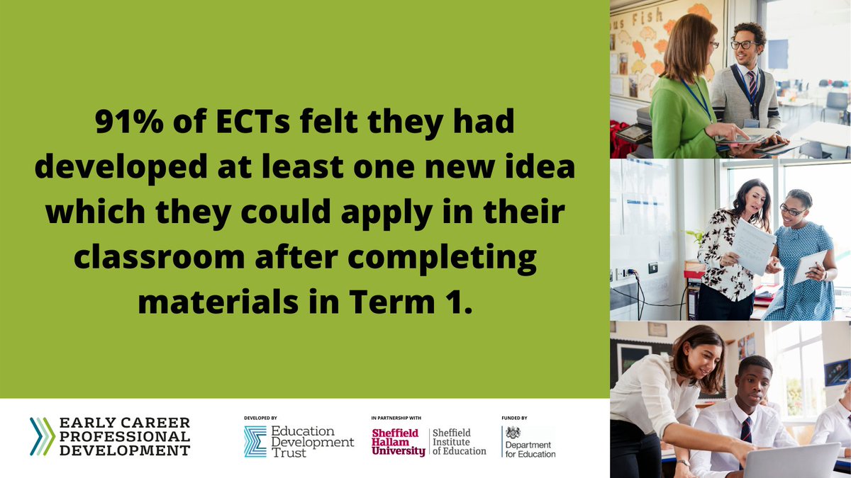 HISP_TSHub's tweet photo. We hope that our @EdDevTrust_ECF ECTs and Mentors are enjoying working through the Block 1 Training Materials. #ECPDP #ECF https://t.co/TGJXRg4uX7