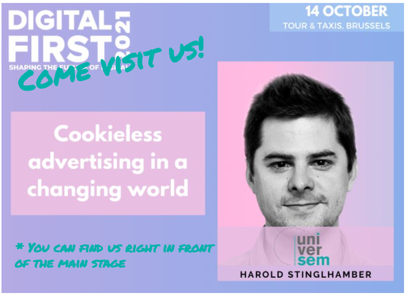 See you at #DigitalFirst2021 next Thursday in #Brussels! 🤝
And at 12h00 our Head of Advertising, Harold Stinglhamber, will be talking about #cookieless #advertising. 🧐
Looking forward to it! 🤩
#df2021 #df21 #digitaladvertising
<a href="/digimedia_FR/">Digimedia.be</a>  <a href="/Digimedia_NL/">Digimedia.be</a>