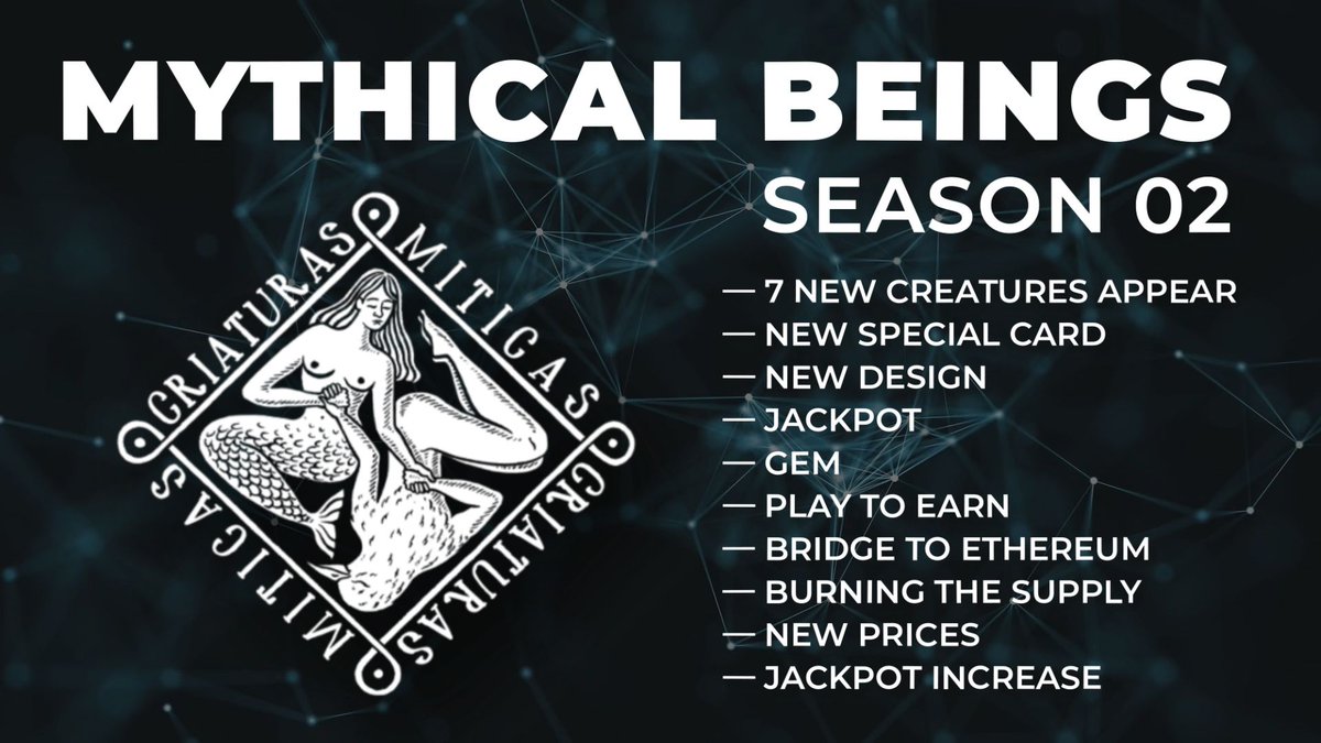 What's new in #MythicalBeings Season 02? 🔥
Read this Chinese media article to learn more about the game updates and roadmap.
👉 buff.ly/2Yq6Ya0
<a href="/BeingsMythical/">Mythical Beings</a> #Ardor #blockchain #NFTs